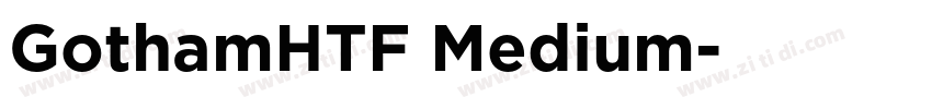 GothamHTF Medium字体转换
